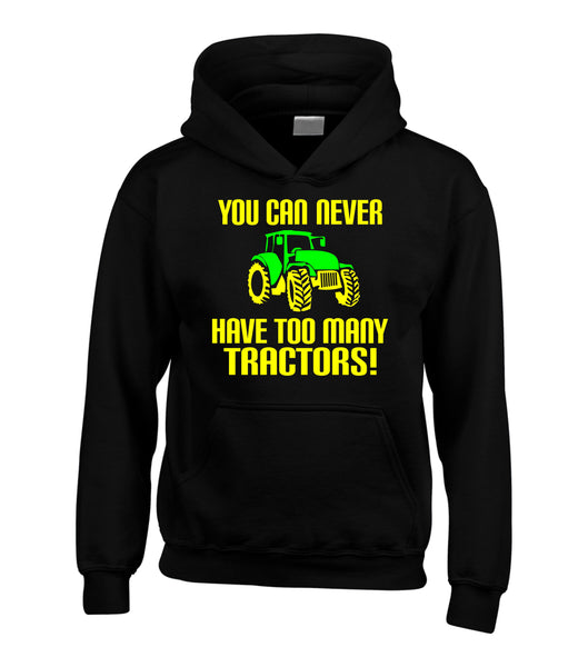 You Can Never Have Too Many Tractors!' Funny Farmer Children's Hoodie