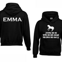 Personalised If you Can Read This Horsey Hoodie with Name on the Back