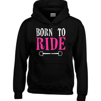 Born to Ride D3 Hoodie with White and Pink Print
