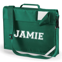 Personalised Varsity Font Bookbag
