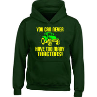 You Can Never Have Too Many Tractors!' Funny Farmer Children's Hoodie