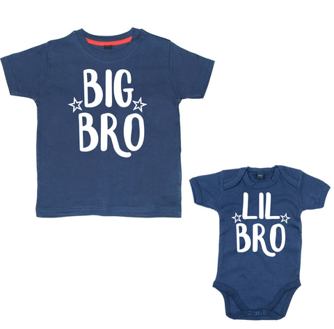 Ensemble t-shirt Big Bro et body Lil Bro assortis Edward Sinclair 