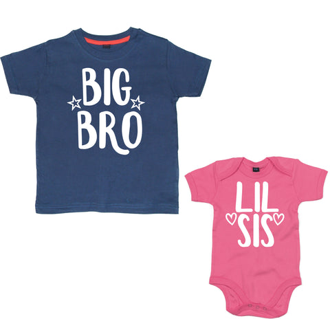 Ensemble t-shirt Big Bro et body Lil Sis assortis Edward Sinclair 
