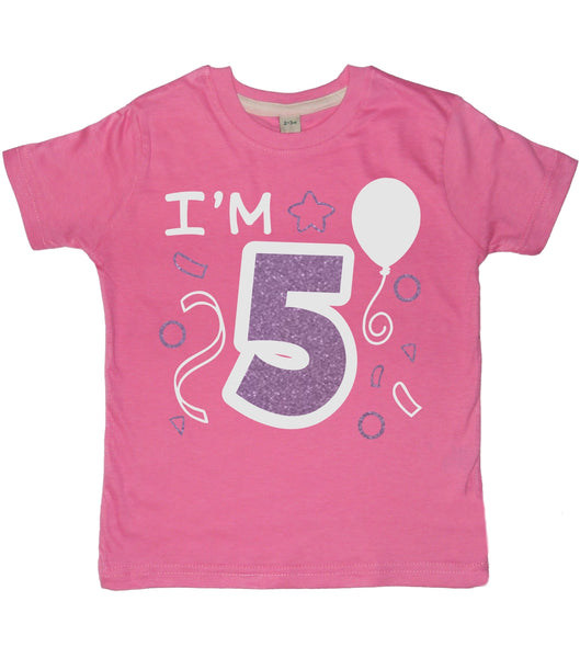 J'ai 5 ans T-shirt anniversaire enfant 