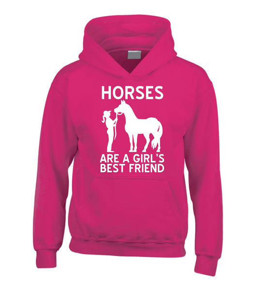 Les chevaux sont le meilleur ami des filles Sweat à capuche 