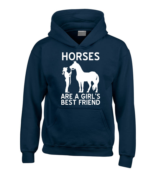 Les chevaux sont le meilleur ami des filles Sweat à capuche 
