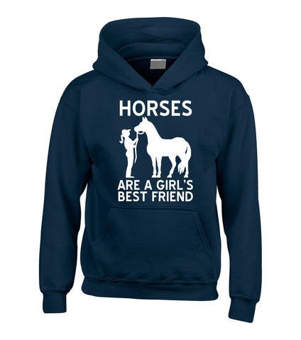 Les chevaux sont le meilleur ami des filles Sweat à capuche 