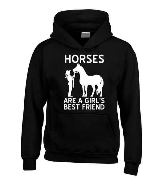 Les chevaux sont le meilleur ami des filles Sweat à capuche 