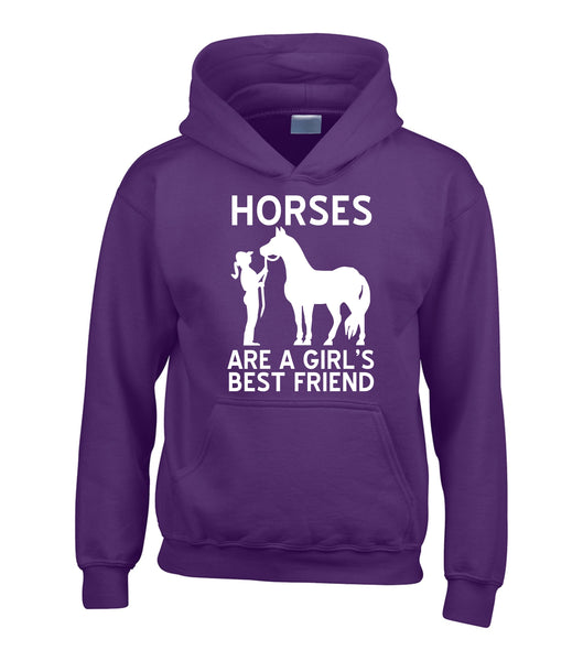 Les chevaux sont le meilleur ami des filles Sweat à capuche 