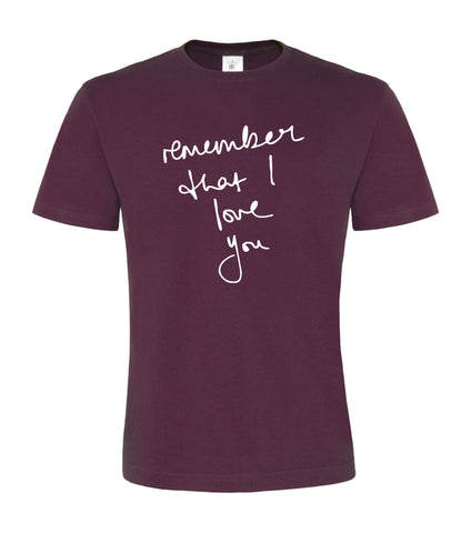 Souviens toi que je t'aime. T-shirt homme