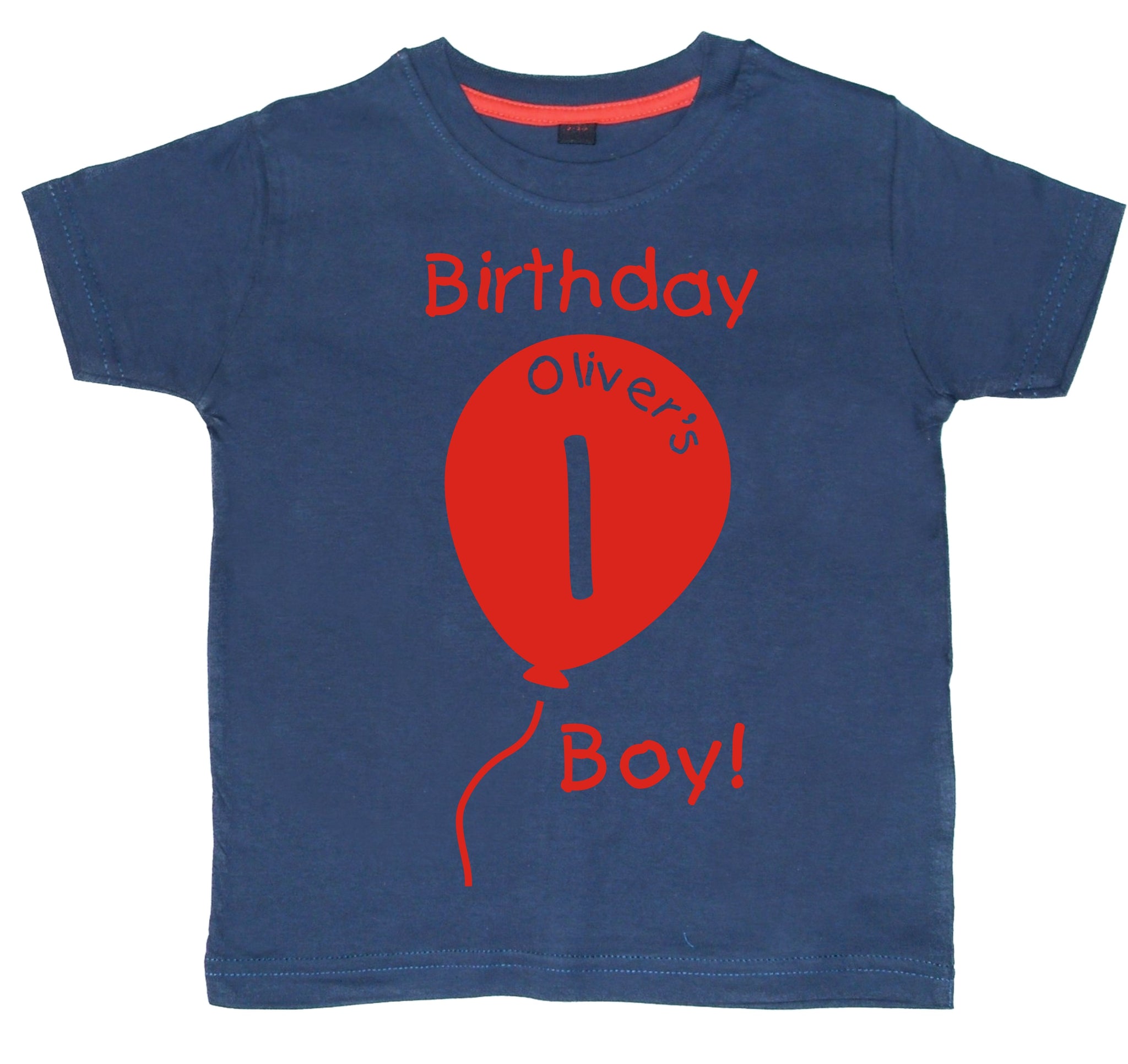 Personalised 1st Birthday Balloon T-Shirt with Your Name!