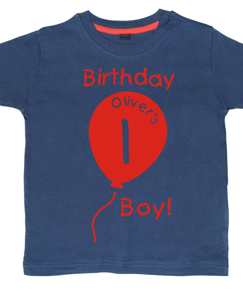 T-shirt personnalisé de ballon du 1er anniversaire avec votre nom ! 