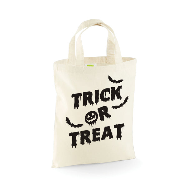 Halloween Bats Trick or Treat Mini Tote Bag