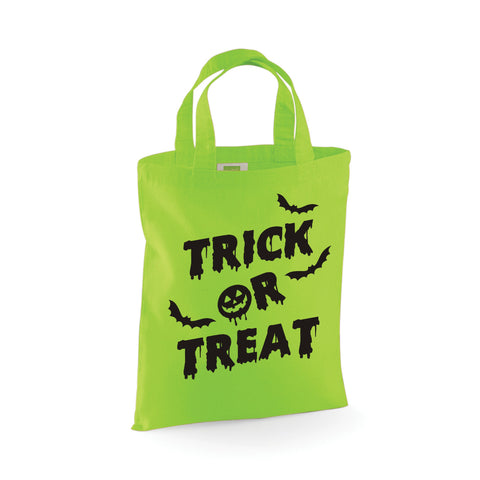 Halloween Bats Trick or Treat Mini Tote Bag