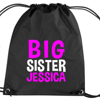 Personalised Big Sister Drawstring Bag