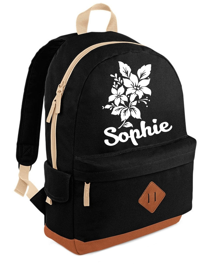 Personalised Flower Heritage Backpack