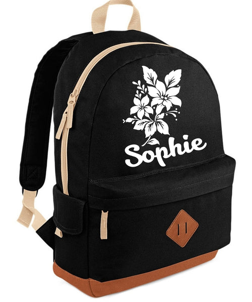 Personalised Flower Heritage Backpack