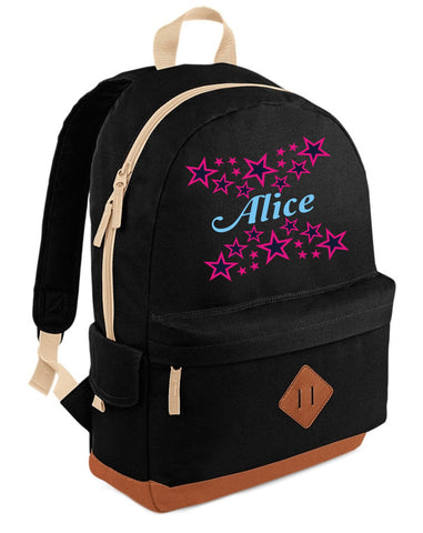 Personalised Name with Stars Heritage Backpack