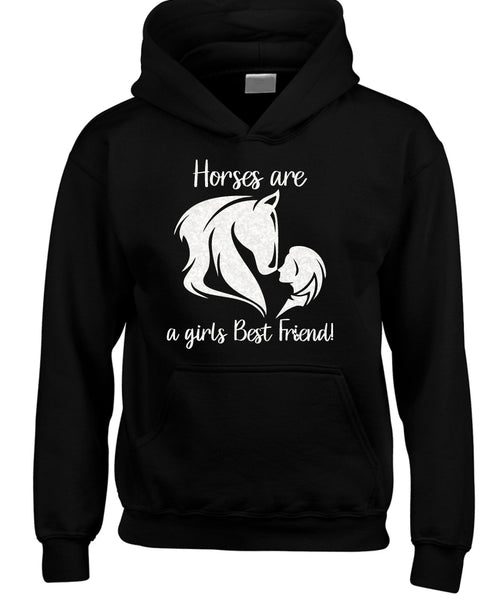Horse are a girl's best friend (D3) horse hoody