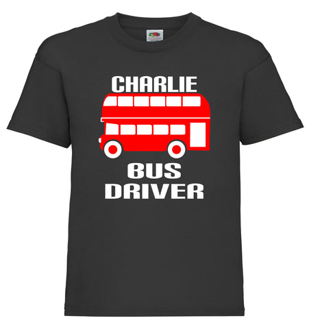 Personalised Bus Driver Children's T-shirt
