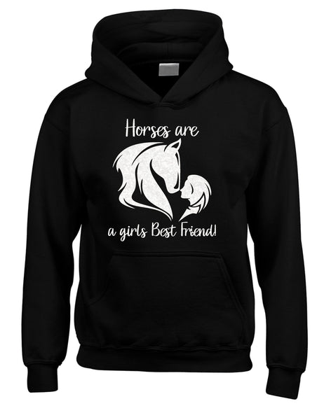 Horse are a girl's best friend (D3) horse hoody