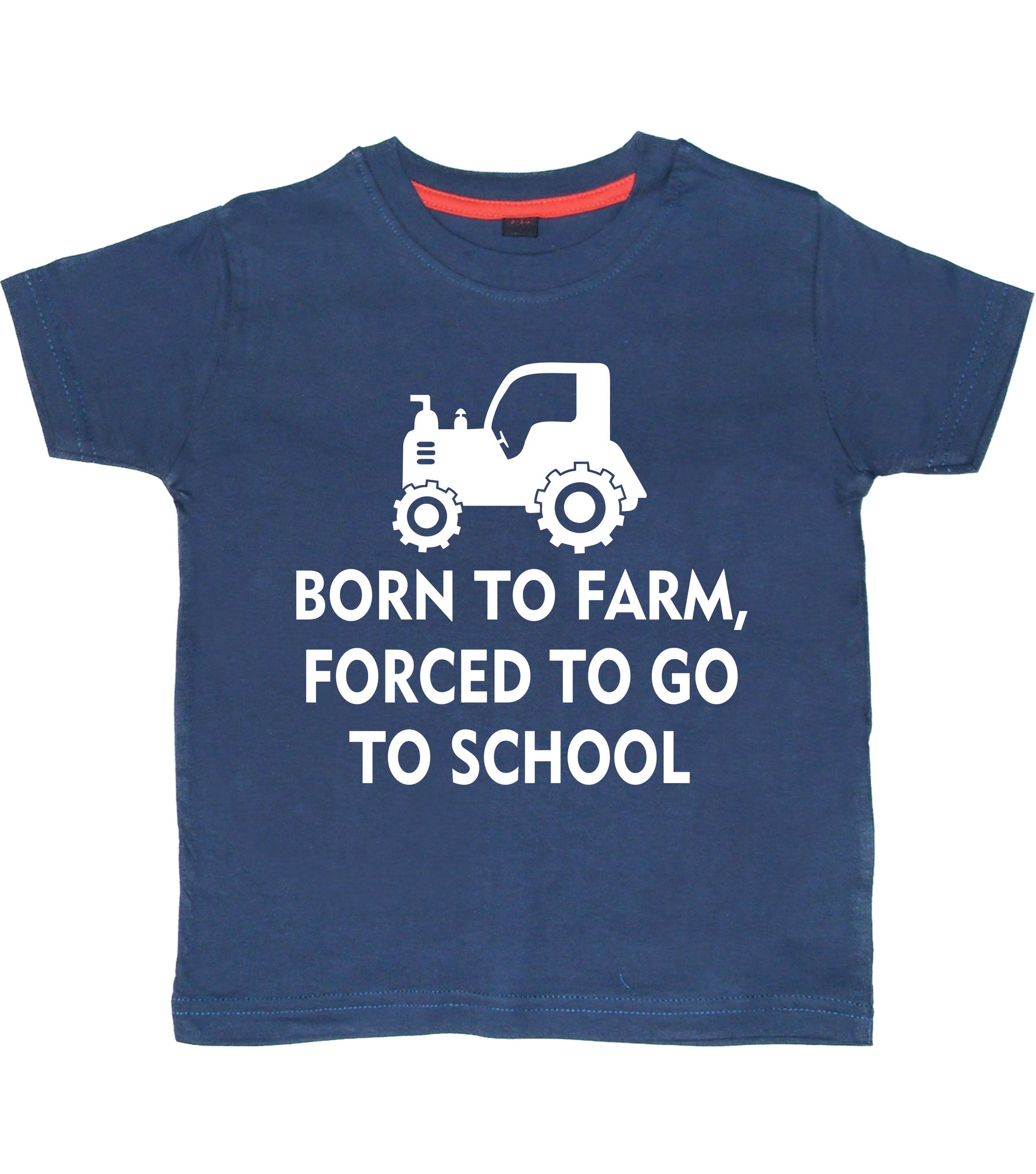 Né à la ferme, forcé d'aller à l'école T-shirt enfant 
