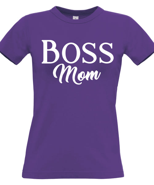 Boss Mom T-shirt ajusté pour femme 