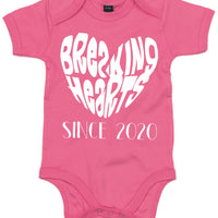 Personalised 'Breaking Hearts Since...' Bodysuit