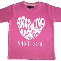 Personalised Breaking Hearts Children's T-Shirt with year