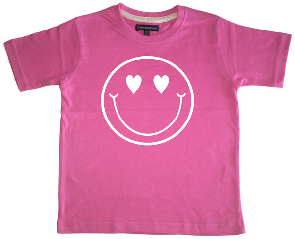 Heart Face Valentine's Day Children's T-shirt