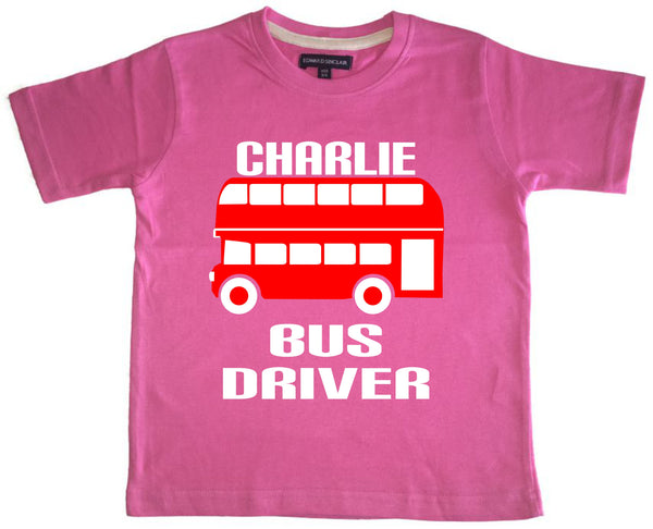 T-shirt enfant chauffeur de bus personnalisé 