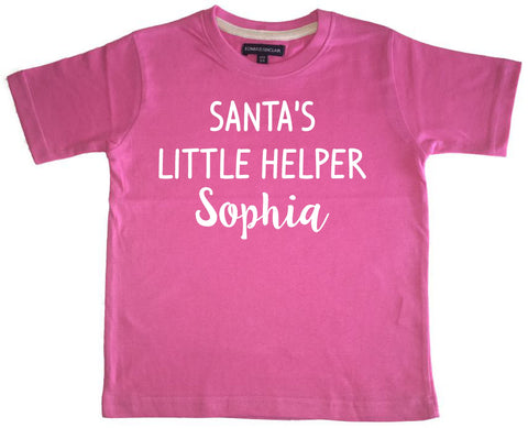 Personalised Santa's Little Helper Children's T-shirt