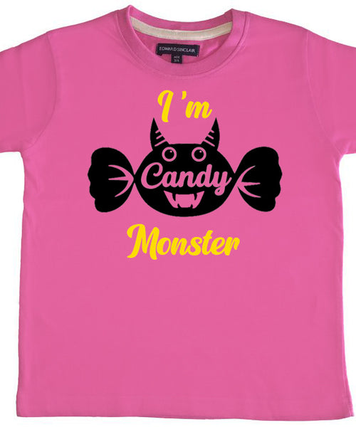 Je suis un t-shirt d'Halloween Candy Monster Kids. 
