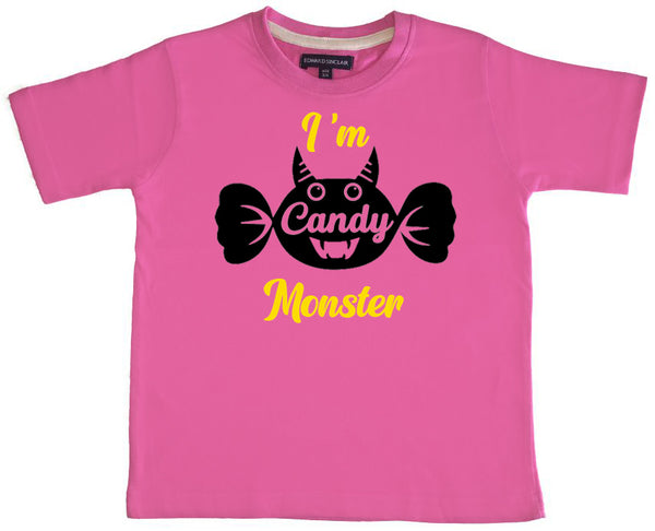 Je suis un t-shirt d'Halloween Candy Monster Kids. 
