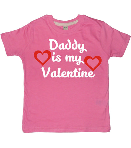 Daddy is my Valentine Children's T-Shirt