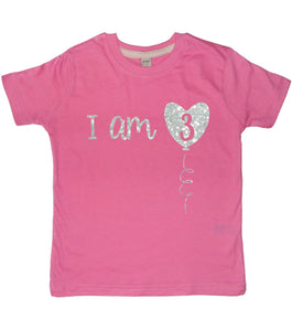 I Am 3 Children's Birthday T-Shirt