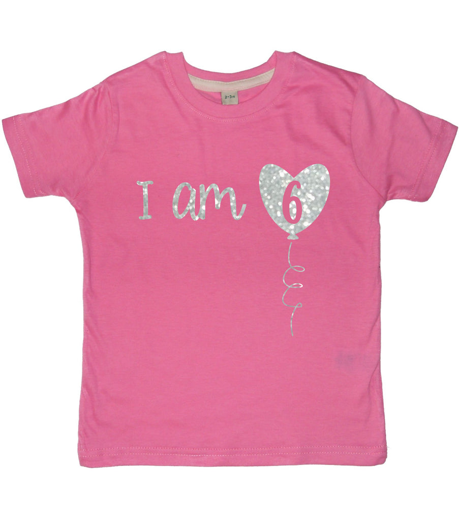 Tee-shirt enfant joyeux anniversaire 6 ans