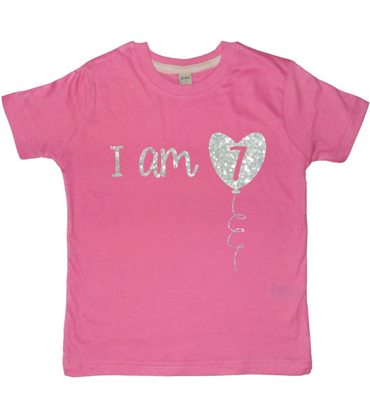 I Am 7 Children's Birthday T-Shirt