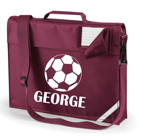 Personalised Football Bookbag with Straps