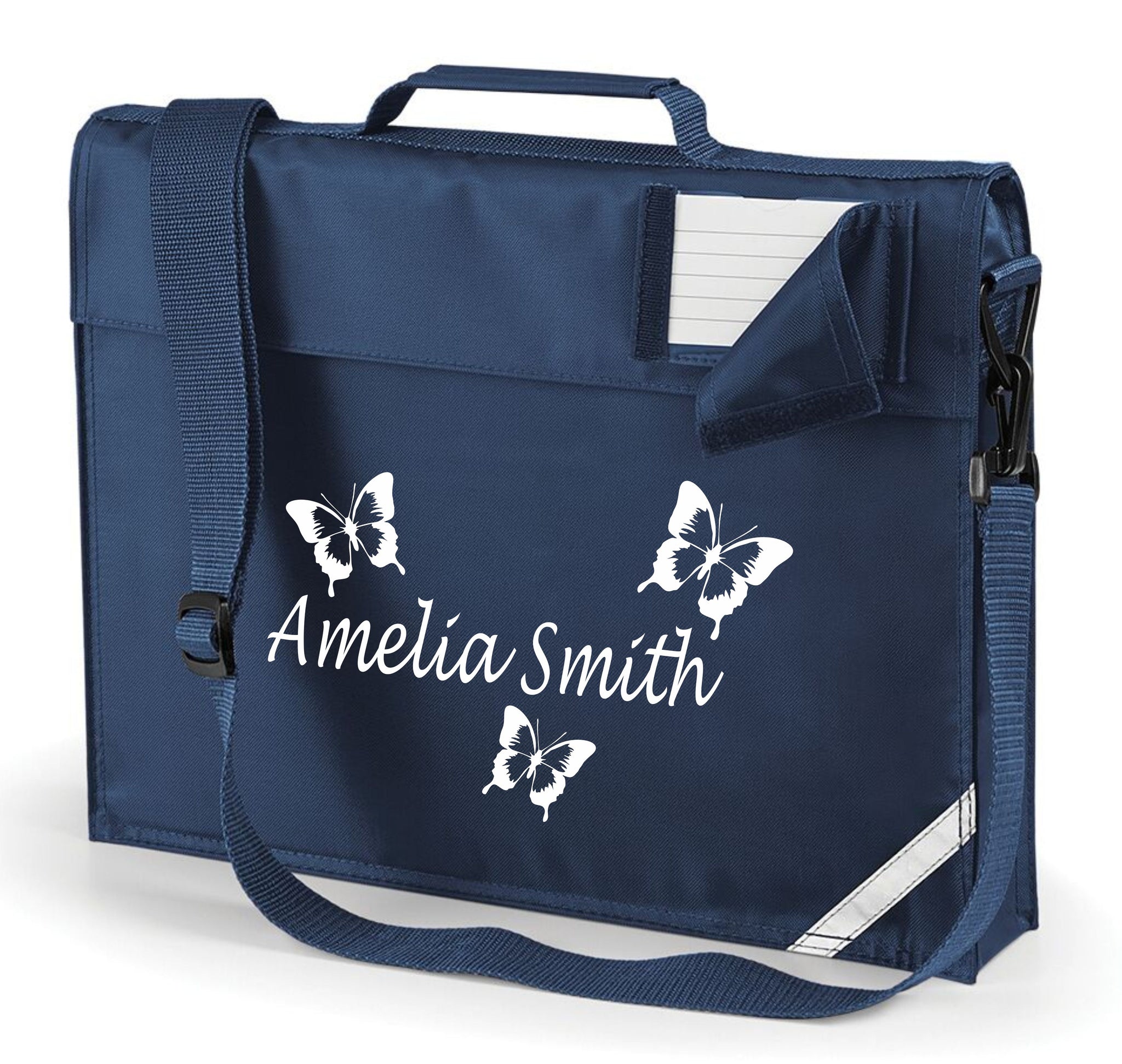 Personalised Butterfly Book bag with Strap Edward Sinclair Clothing