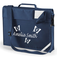 Cartable papillon personnalisé avec bandoulière 