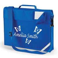 Cartable papillon personnalisé avec bandoulière 