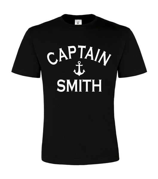 T-shirt unisexe capitaine personnalisé 