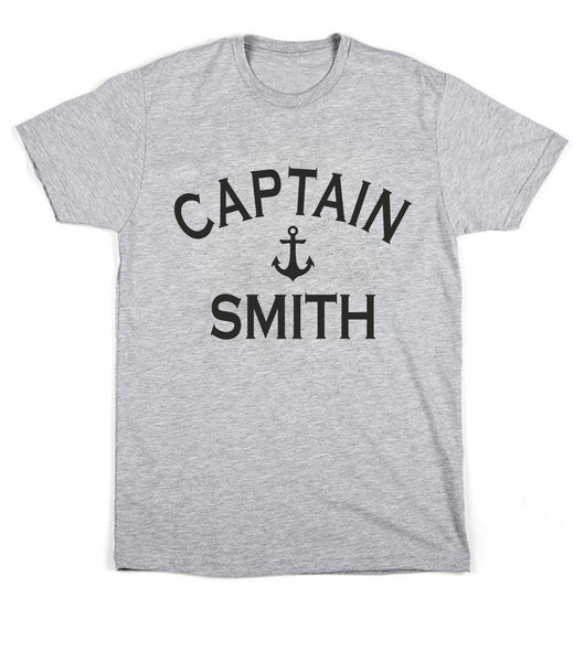 T-shirt unisexe capitaine personnalisé 