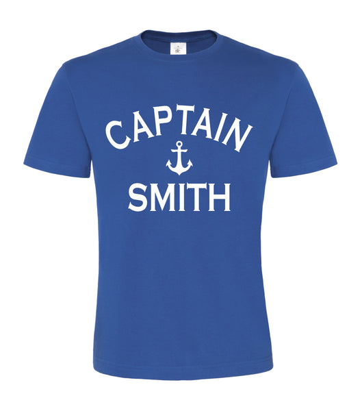 T-shirt unisexe capitaine personnalisé 