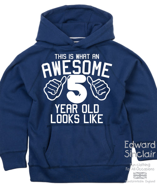 Sweat à capuche personnalisé Voici à quoi ressemble un super garçon de 5 ans