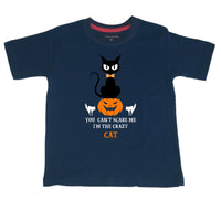 Tu ne peux pas me faire peur, je suis le T-shirt Crazy Cat Halloween pour enfants 