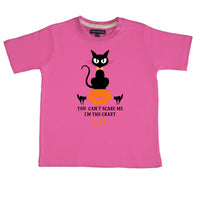 Tu ne peux pas me faire peur, je suis le T-shirt Crazy Cat Halloween pour enfants 