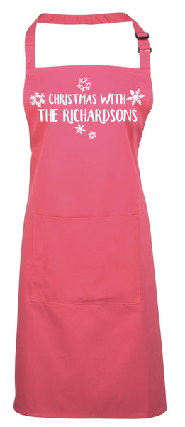 Personalised Christmas with The (Surname) Apron