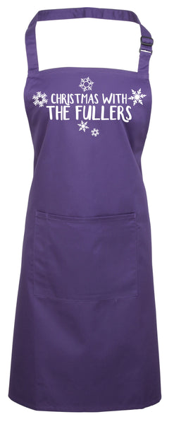 Personalised Christmas with The (Surname) Apron
